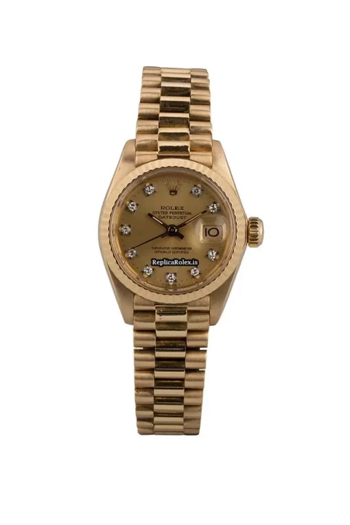 Durable Replica Rolex Lady-datejust 6917 Caliber 2030 Automatic Movement 26mm Yellow Gold Case Womens Watch