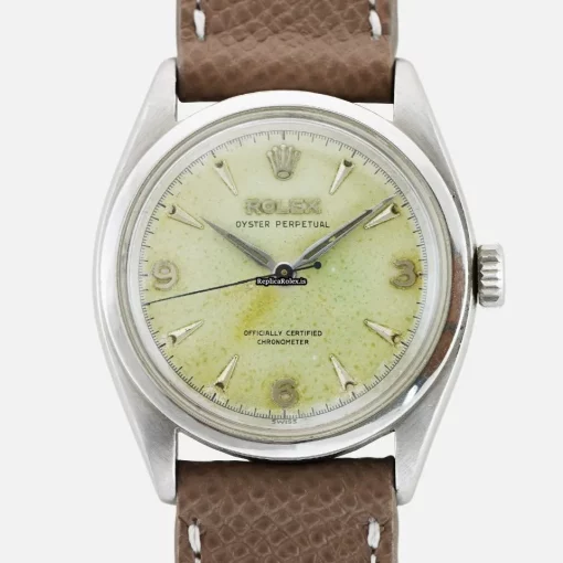 Appealing Fake Rolex Bubble Back 6084 Automatic Movement 34mm Steel Case Mens/unisex Watch