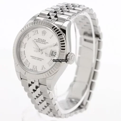 Stylish Replica Rolex Lady-datejust 28 Caliber 2236 Automatic Movement 28mm Gold/steel Case Watch - Image 2