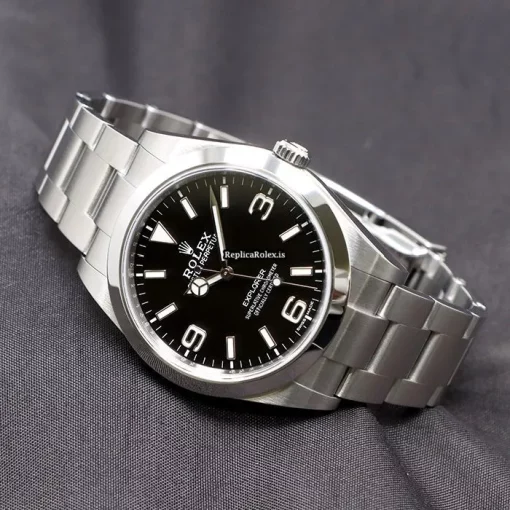 Amazing Replica Rolex Explorer 214270 Caliber 3132 Automatic Movement 39mm Steel Case Watch - Image 2