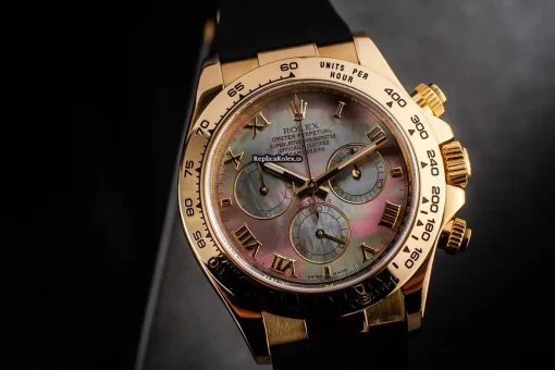 Luxury Replica Rolex Daytona 116518 Caliber 4130 Automatic Movement 40x47mm Yellow Gold Case Mens/unisex Watch