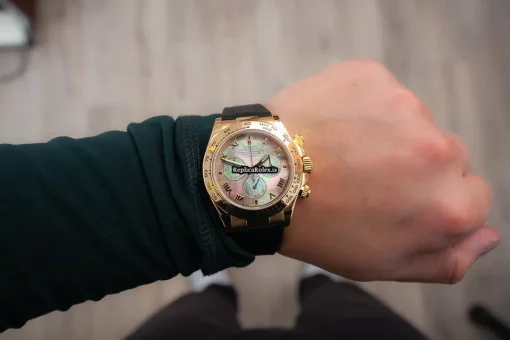Luxury Replica Rolex Daytona 116518 Caliber 4130 Automatic Movement 40x47mm Yellow Gold Case Mens/unisex Watch - Image 12