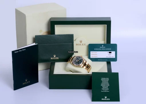 Swiss Replica Rolex Day-date 36 118208 Automatic Movement 36mm Yellow Gold Case Mens/unisex Watch - Image 9