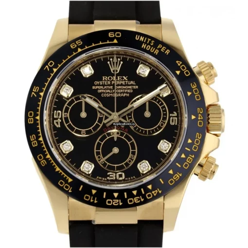 Well Made Knockoff Rolex Daytona 116518ln Caliber 4130 Automatic Movement 40mm Yellow Gold Case Mens/unisex Watch