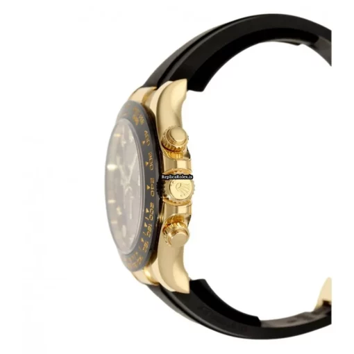 Well Made Knockoff Rolex Daytona 116518ln Caliber 4130 Automatic Movement 40mm Yellow Gold Case Mens/unisex Watch - Image 4