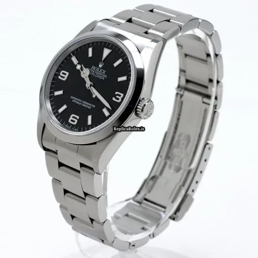 Pleasing Fake Rolex Explorer 14270 Caliber 3000 Automatic Movement 36mm Steel Case Watch - Image 2