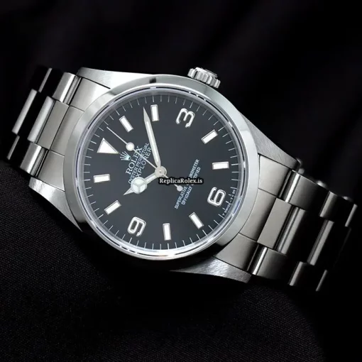 Pleasing Fake Rolex Explorer 14270 Caliber 3000 Automatic Movement 36mm Steel Case Watch - Image 3