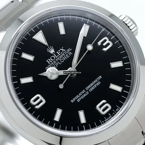 Pleasing Fake Rolex Explorer 14270 Caliber 3000 Automatic Movement 36mm Steel Case Watch - Image 7