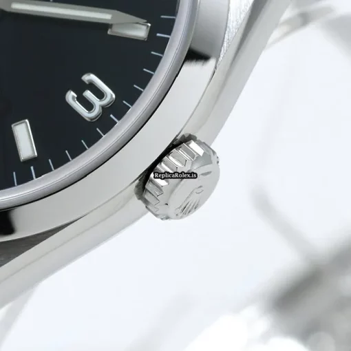 Pleasing Fake Rolex Explorer 14270 Caliber 3000 Automatic Movement 36mm Steel Case Watch - Image 8