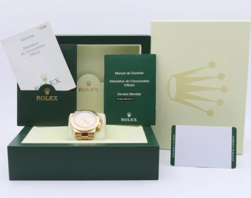 High Quality Replica Rolex Daytona 116528 Caliber 4130 Automatic Movement 40mm Yellow Gold Case Mens/unisex Watch - Image 2