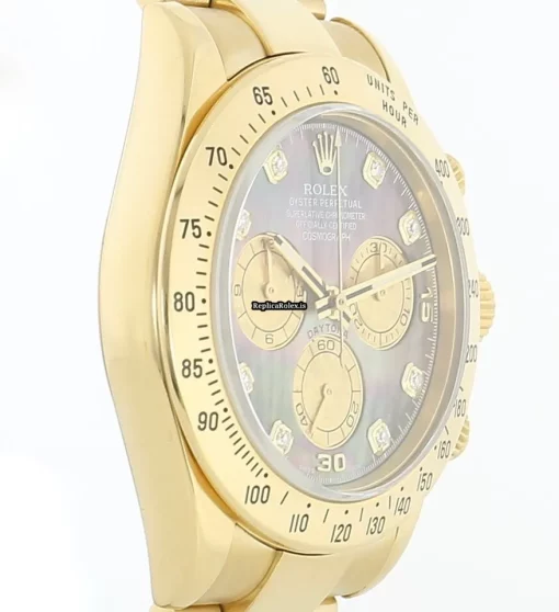 High Quality Replica Rolex Daytona 116528 Caliber 4130 Automatic Movement 40mm Yellow Gold Case Mens/unisex Watch - Image 4
