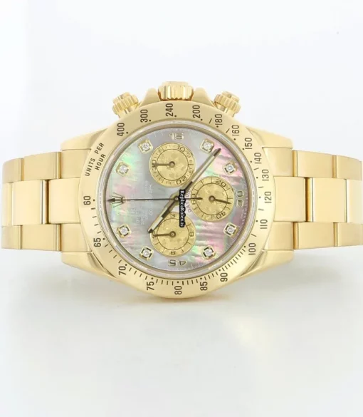 High Quality Replica Rolex Daytona 116528 Caliber 4130 Automatic Movement 40mm Yellow Gold Case Mens/unisex Watch - Image 5