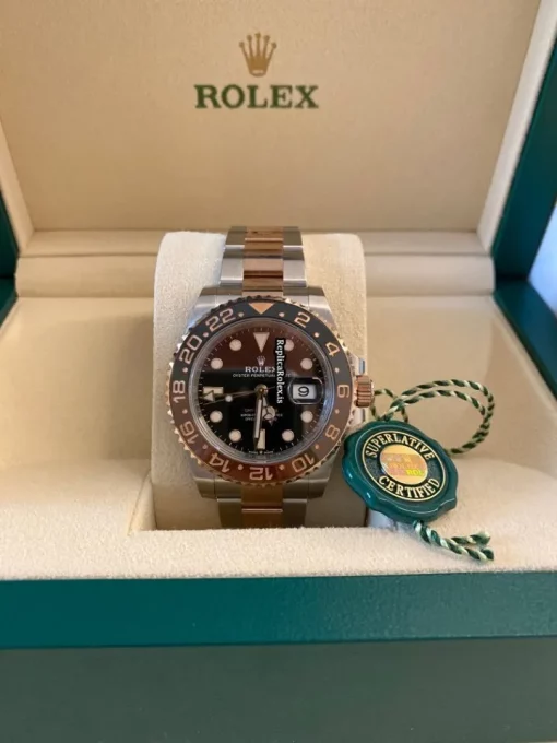 Remarkable Replica Rolex Gmt-master II 126711chnr Caliber 3285 Automatic Movement 40mm Gold/steel Case Mens/unisex Watch