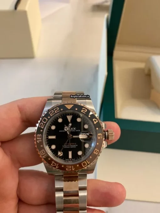 Remarkable Replica Rolex Gmt-master II 126711chnr Caliber 3285 Automatic Movement 40mm Gold/steel Case Mens/unisex Watch - Image 10