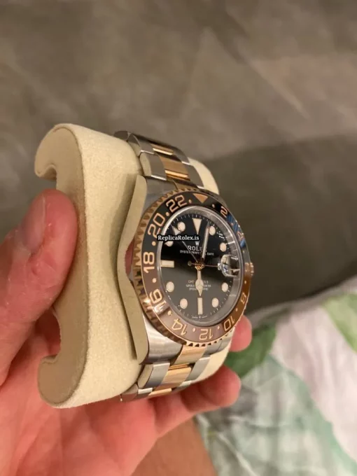 Remarkable Replica Rolex Gmt-master II 126711chnr Caliber 3285 Automatic Movement 40mm Gold/steel Case Mens/unisex Watch - Image 2