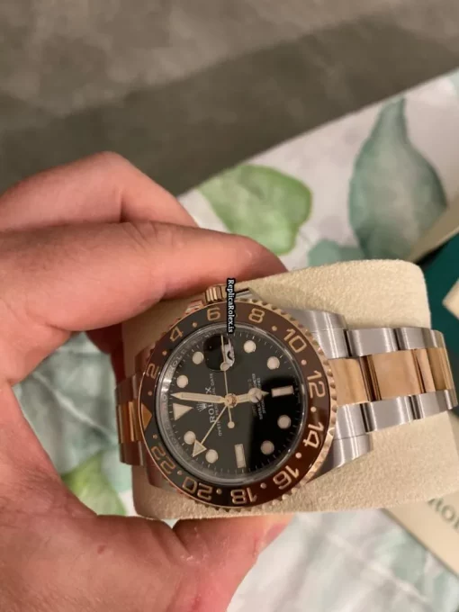 Remarkable Replica Rolex Gmt-master II 126711chnr Caliber 3285 Automatic Movement 40mm Gold/steel Case Mens/unisex Watch - Image 4