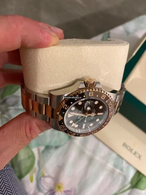 Remarkable Replica Rolex Gmt-master II 126711chnr Caliber 3285 Automatic Movement 40mm Gold/steel Case Mens/unisex Watch - Image 5