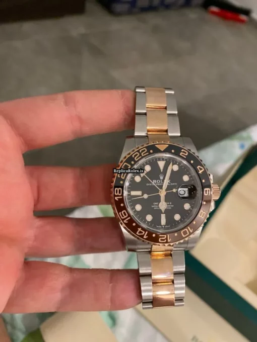 Remarkable Replica Rolex Gmt-master II 126711chnr Caliber 3285 Automatic Movement 40mm Gold/steel Case Mens/unisex Watch - Image 7