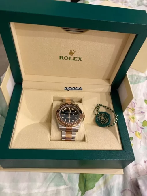 Remarkable Replica Rolex Gmt-master II 126711chnr Caliber 3285 Automatic Movement 40mm Gold/steel Case Mens/unisex Watch - Image 8