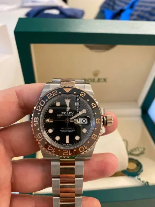 Remarkable Replica Rolex Gmt-master II 126711chnr Caliber 3285 Automatic Movement 40mm Gold/steel Case Mens/unisex Watch - Image 9
