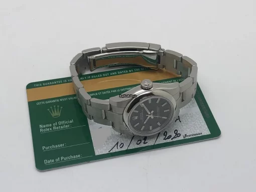 Neat Fake Rolex Oyster Perpetual 26 176200 Caliber 2231 Automatic Movement 26mm Steel Case Womens Watch - Image 10