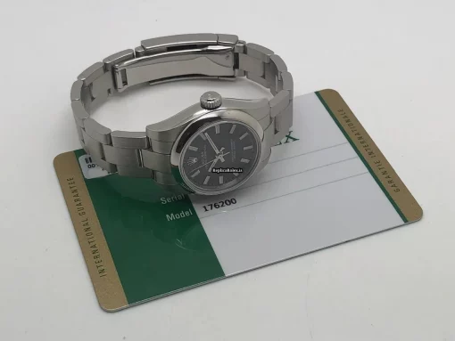 Neat Fake Rolex Oyster Perpetual 26 176200 Caliber 2231 Automatic Movement 26mm Steel Case Womens Watch - Image 11