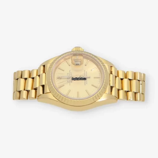 Amazing Replica Rolex Lady-datejust 69178 Caliber 2135 Automatic Movement 26mm Yellow Gold Case Womens Watch - Image 2