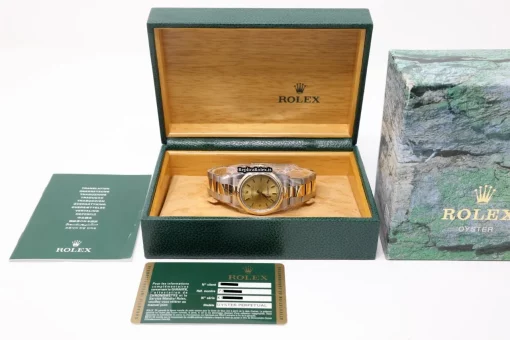 Terrific Copy Rolex Oyster Perpetual 77483 Automatic Movement 31mm Gold/steel Case Womens Watch - Image 11