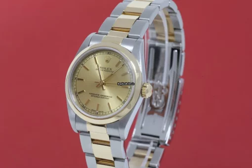 Terrific Copy Rolex Oyster Perpetual 77483 Automatic Movement 31mm Gold/steel Case Womens Watch - Image 2