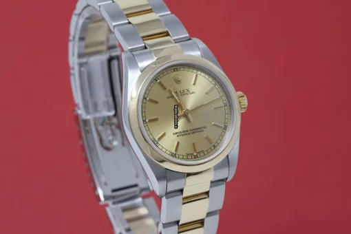 Terrific Copy Rolex Oyster Perpetual 77483 Automatic Movement 31mm Gold/steel Case Womens Watch - Image 7