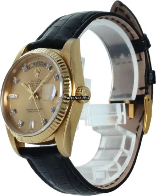 Awesome Replica Rolex Day-date 36 18038 Automatic Movement 36mm Yellow Gold Case Mens/unisex Watch - Image 2