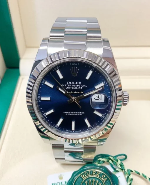 Unique Replica Rolex Datejust 126334 Caliber 3235 Automatic Movement 41mm White Gold Case Mens/unisex Watch - Image 2