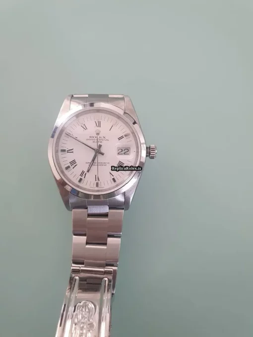 Nice Fake Rolex Oyster Perpetual Date 15200 Caliber 3135 Automatic Movement 34mm Steel Case Mens/unisex Watch - Image 10