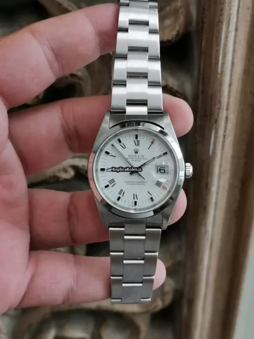 Nice Fake Rolex Oyster Perpetual Date 15200 Caliber 3135 Automatic Movement 34mm Steel Case Mens/unisex Watch - Image 5