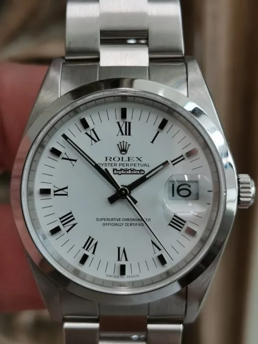 Nice Fake Rolex Oyster Perpetual Date 15200 Caliber 3135 Automatic Movement 34mm Steel Case Mens/unisex Watch - Image 6