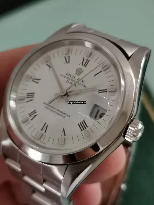 Nice Fake Rolex Oyster Perpetual Date 15200 Caliber 3135 Automatic Movement 34mm Steel Case Mens/unisex Watch - Image 8