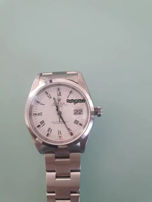 Nice Fake Rolex Oyster Perpetual Date 15200 Caliber 3135 Automatic Movement 34mm Steel Case Mens/unisex Watch - Image 9