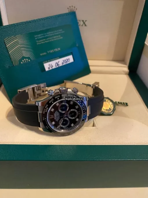 Stylish Fake Rolex Daytona 116519ln Caliber 4130 Automatic Movement 40mm White Gold Case Mens/unisex Watch - Image 10