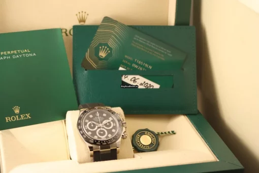 Stylish Fake Rolex Daytona 116519ln Caliber 4130 Automatic Movement 40mm White Gold Case Mens/unisex Watch - Image 6