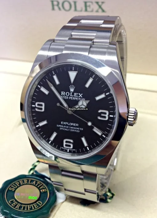 Suitable Replica Rolex Explorer 214270 Caliber 3132 Automatic Movement 39mm Steel Case Mens/unisex Watch - Image 2