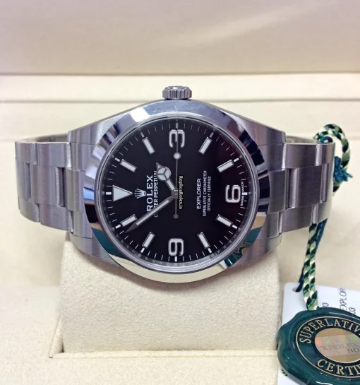 Suitable Replica Rolex Explorer 214270 Caliber 3132 Automatic Movement 39mm Steel Case Mens/unisex Watch - Image 4