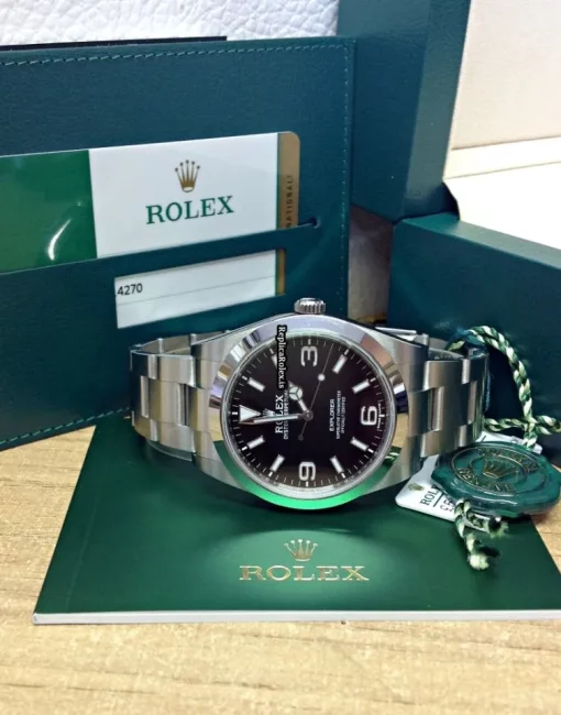 Suitable Replica Rolex Explorer 214270 Caliber 3132 Automatic Movement 39mm Steel Case Mens/unisex Watch - Image 6