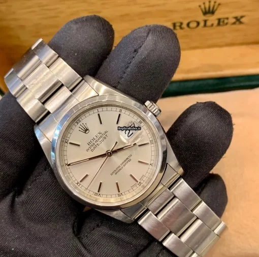 Amazing Replica Rolex Datejust 16200 Caliber 3135 Automatic Movement 36mm Steel Case Mens/unisex Watch - Image 5