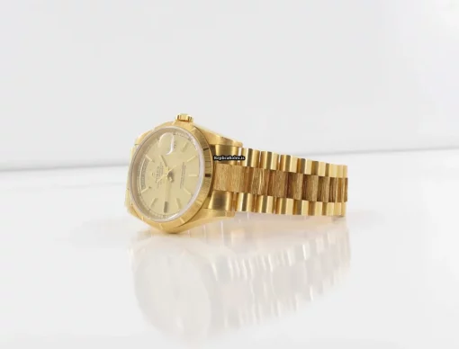 Well Made Fake Rolex Day-date 36 18248 Automatic Movement 36mm Yellow Gold Case Watch - Image 3