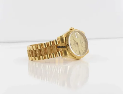 Well Made Fake Rolex Day-date 36 18248 Automatic Movement 36mm Yellow Gold Case Watch - Image 4