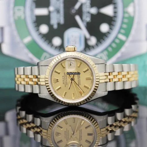 1:1 Copy Rolex Lady-datejust 69173 Caliber 2135 Automatic Movement 26x42mm Gold/steel Case Womens Watch