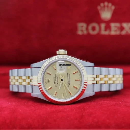 1:1 Copy Rolex Lady-datejust 69173 Caliber 2135 Automatic Movement 26x42mm Gold/steel Case Womens Watch - Image 2