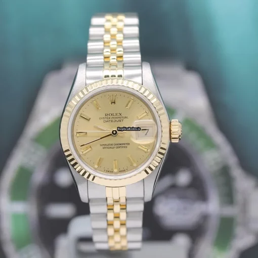 1:1 Copy Rolex Lady-datejust 69173 Caliber 2135 Automatic Movement 26x42mm Gold/steel Case Womens Watch - Image 3
