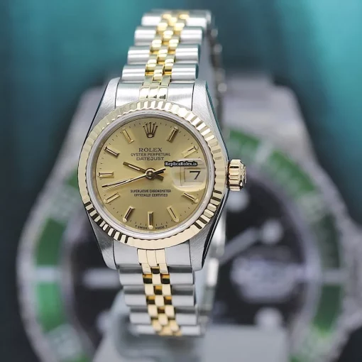 1:1 Copy Rolex Lady-datejust 69173 Caliber 2135 Automatic Movement 26x42mm Gold/steel Case Womens Watch - Image 7