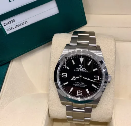 Popular Replica Rolex Explorer 214270 Caliber 3132 Automatic Movement 39mm Steel Case Mens/unisex Watch - Image 6